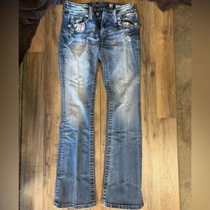 Miss Me Faded Blue Boot Cut Jeans